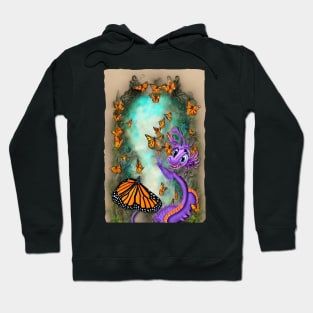 Dragon chasing butterflies Hoodie